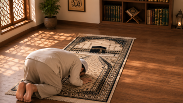 Üzerinde Allah lafzı, âyet-i kerîme veya Kâbe-i Muazzama resmi bulunan seccadede namaz kılınır mı?